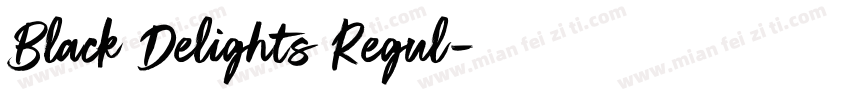 Black Delights Regul字体转换